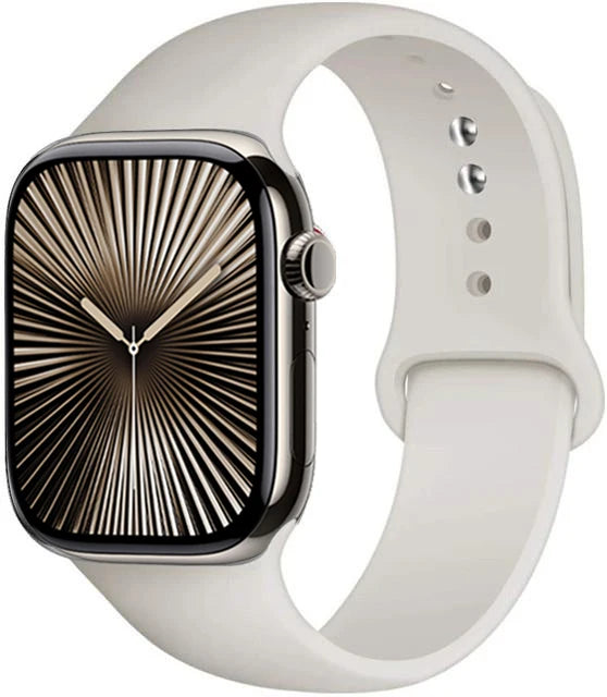 Bracelet en Silicone Premium Compatible Apple Watch Série 10, 9, 8, 7, 6, 5, SE et Ultra (40 à 49 mm)