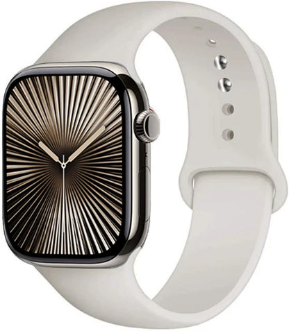 Bracelet en Silicone Premium Compatible Apple Watch Série 10, 9, 8, 7, 6, 5, SE et Ultra (40 à 49 mm)