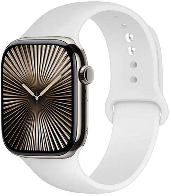 Bracelet en Silicone Premium Compatible Apple Watch Série 10, 9, 8, 7, 6, 5, SE et Ultra (40 à 49 mm)