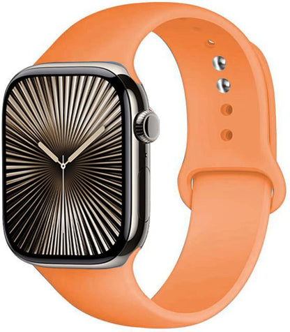 Bracelet en Silicone Premium Compatible Apple Watch Série 10, 9, 8, 7, 6, 5, SE et Ultra (40 à 49 mm)