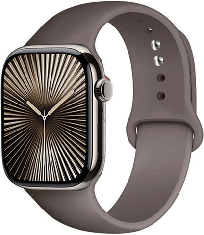 Bracelet en Silicone Premium Compatible Apple Watch Série 10, 9, 8, 7, 6, 5, SE et Ultra (40 à 49 mm)