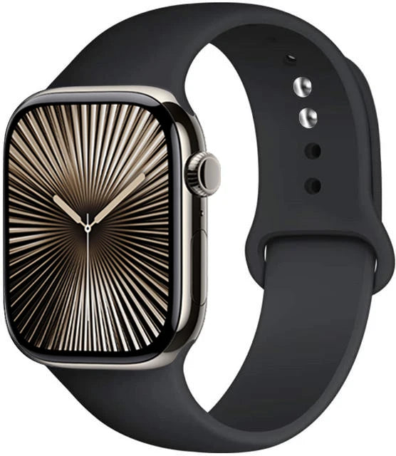 Bracelet en Silicone Premium Compatible Apple Watch Série 10, 9, 8, 7, 6, 5, SE et Ultra (40 à 49 mm)