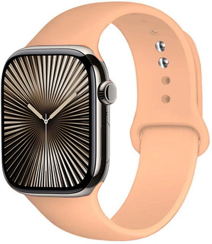 Bracelet en Silicone Premium Compatible Apple Watch Série 10, 9, 8, 7, 6, 5, SE et Ultra (40 à 49 mm)