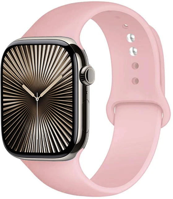 Bracelet en Silicone Premium Compatible Apple Watch Série 10, 9, 8, 7, 6, 5, SE et Ultra (40 à 49 mm)
