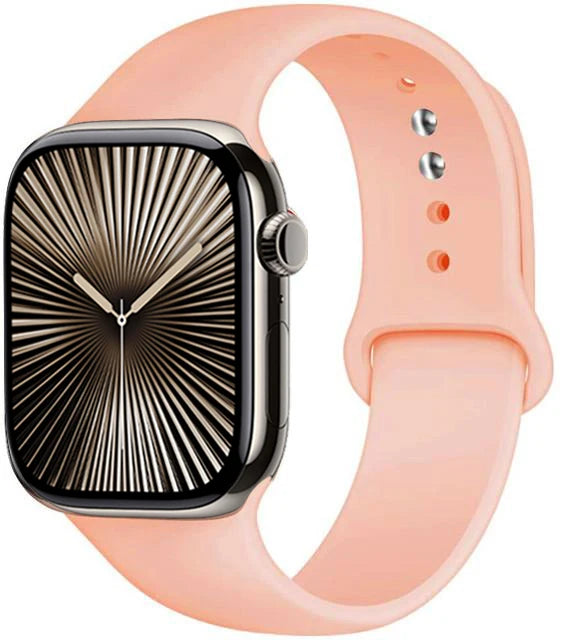 Bracelet en Silicone Premium Compatible Apple Watch Série 10, 9, 8, 7, 6, 5, SE et Ultra (40 à 49 mm)