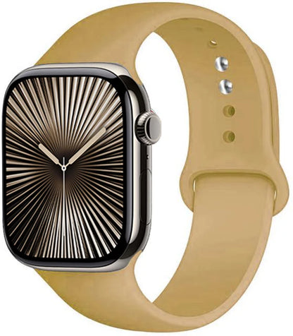Bracelet en Silicone Premium Compatible Apple Watch Série 10, 9, 8, 7, 6, 5, SE et Ultra (40 à 49 mm)