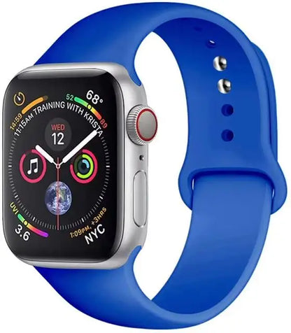 Bracelet en Silicone Premium Compatible Apple Watch Série 10, 9, 8, 7, 6, 5, SE et Ultra (40 à 49 mm)