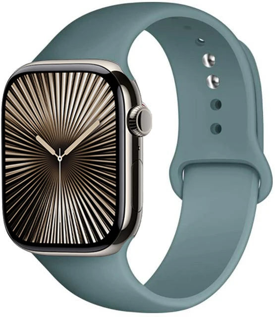 Bracelet en Silicone Premium Compatible Apple Watch Série 10, 9, 8, 7, 6, 5, SE et Ultra (40 à 49 mm)