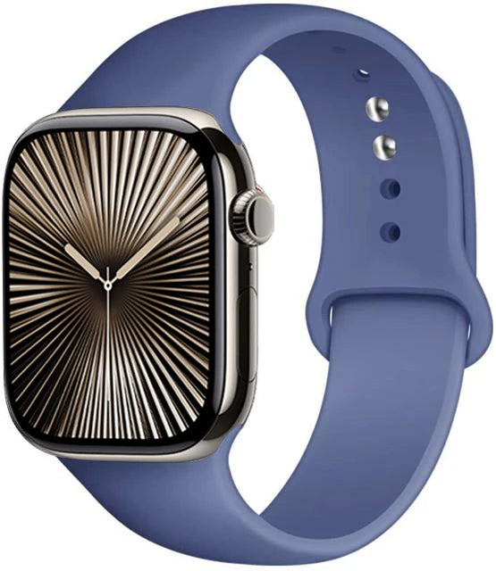 Bracelet en Silicone Premium Compatible Apple Watch Série 10, 9, 8, 7, 6, 5, SE et Ultra (40 à 49 mm)