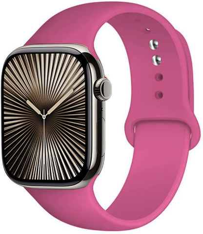 Bracelet en Silicone Premium Compatible Apple Watch Série 10, 9, 8, 7, 6, 5, SE et Ultra (40 à 49 mm)