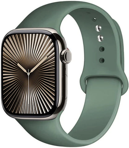 Bracelet en Silicone Premium Compatible Apple Watch Série 10, 9, 8, 7, 6, 5, SE et Ultra (40 à 49 mm)
