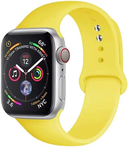 Bracelet en Silicone Premium Compatible Apple Watch Série 10, 9, 8, 7, 6, 5, SE et Ultra (40 à 49 mm)