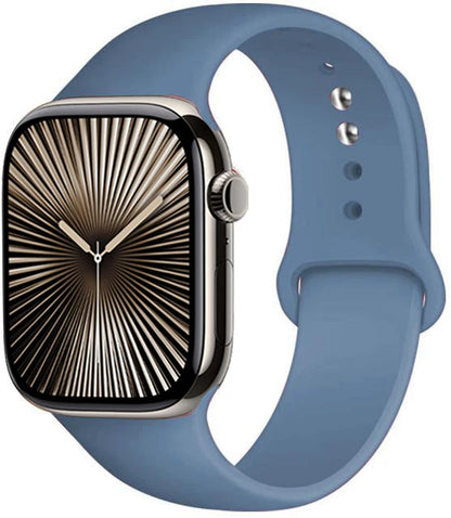 Bracelet en Silicone Premium Compatible Apple Watch Série 10, 9, 8, 7, 6, 5, SE et Ultra (40 à 49 mm)