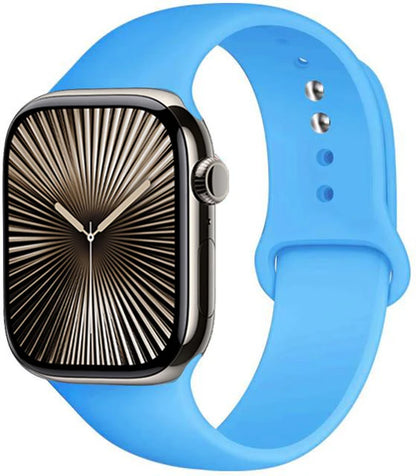 Bracelet en Silicone Premium Compatible Apple Watch Série 10, 9, 8, 7, 6, 5, SE et Ultra (40 à 49 mm)