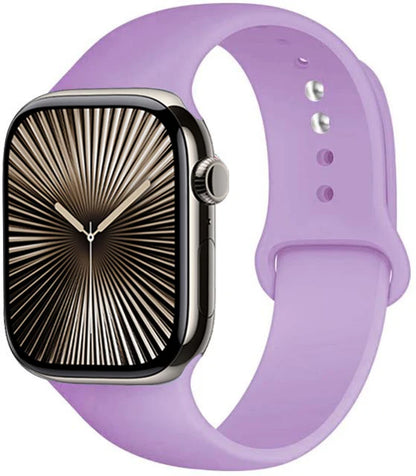 Bracelet en Silicone Premium Compatible Apple Watch Série 10, 9, 8, 7, 6, 5, SE et Ultra (40 à 49 mm)