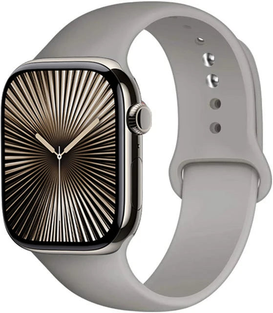 Bracelet en Silicone Premium Compatible Apple Watch Série 10, 9, 8, 7, 6, 5, SE et Ultra (40 à 49 mm)