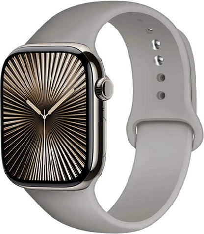 Bracelet en Silicone Premium Compatible Apple Watch Série 10, 9, 8, 7, 6, 5, SE et Ultra (40 à 49 mm)
