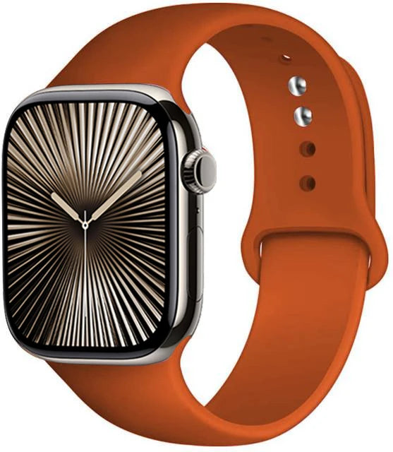 Bracelet en Silicone Premium Compatible Apple Watch Série 10, 9, 8, 7, 6, 5, SE et Ultra (40 à 49 mm)