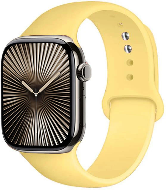 Bracelet en Silicone Premium Compatible Apple Watch Série 10, 9, 8, 7, 6, 5, SE et Ultra (40 à 49 mm)
