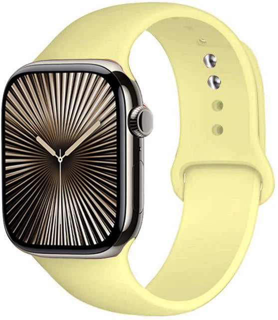 Bracelet en Silicone Premium Compatible Apple Watch Série 10, 9, 8, 7, 6, 5, SE et Ultra (40 à 49 mm)