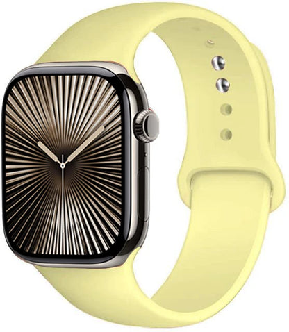 Bracelet en Silicone Premium Compatible Apple Watch Série 10, 9, 8, 7, 6, 5, SE et Ultra (40 à 49 mm)