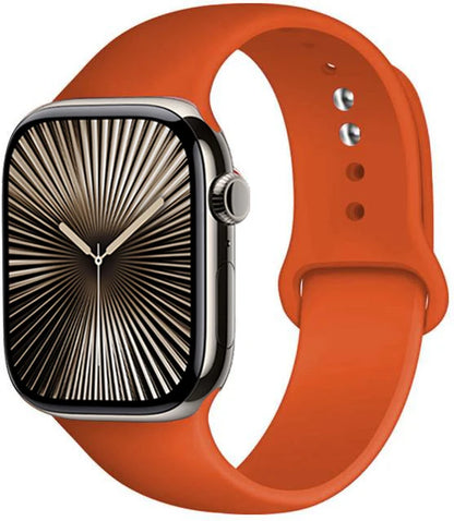 Bracelet en Silicone Premium Compatible Apple Watch Série 10, 9, 8, 7, 6, 5, SE et Ultra (40 à 49 mm)