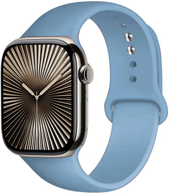 Bracelet en Silicone Premium Compatible Apple Watch Série 10, 9, 8, 7, 6, 5, SE et Ultra (40 à 49 mm)