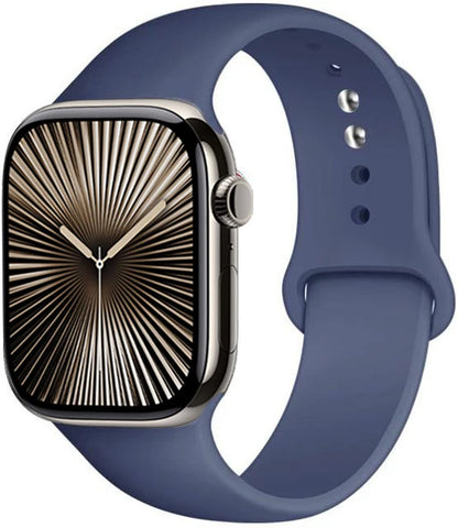 Bracelet en Silicone Premium Compatible Apple Watch Série 10, 9, 8, 7, 6, 5, SE et Ultra (40 à 49 mm)
