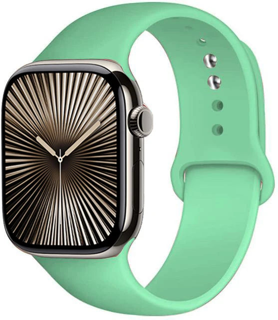 Bracelet en Silicone Premium Compatible Apple Watch Série 10, 9, 8, 7, 6, 5, SE et Ultra (40 à 49 mm)