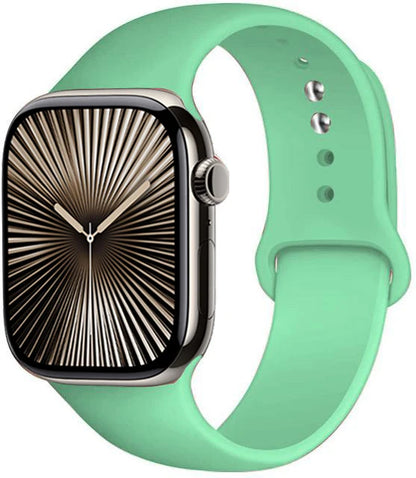 Bracelet en Silicone Premium Compatible Apple Watch Série 10, 9, 8, 7, 6, 5, SE et Ultra (40 à 49 mm)