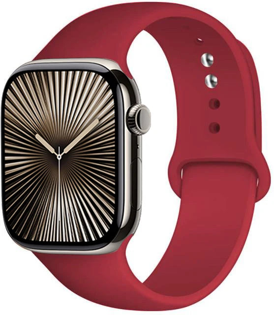 Bracelet en Silicone Premium Compatible Apple Watch Série 10, 9, 8, 7, 6, 5, SE et Ultra (40 à 49 mm)
