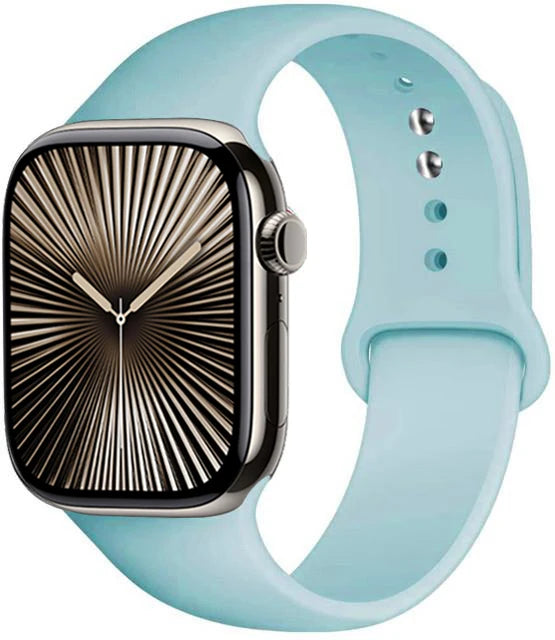 Bracelet en Silicone Premium Compatible Apple Watch Série 10, 9, 8, 7, 6, 5, SE et Ultra (40 à 49 mm)