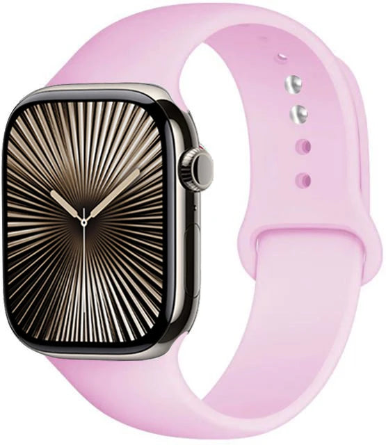 Bracelet en Silicone Premium Compatible Apple Watch Série 10, 9, 8, 7, 6, 5, SE et Ultra (40 à 49 mm)
