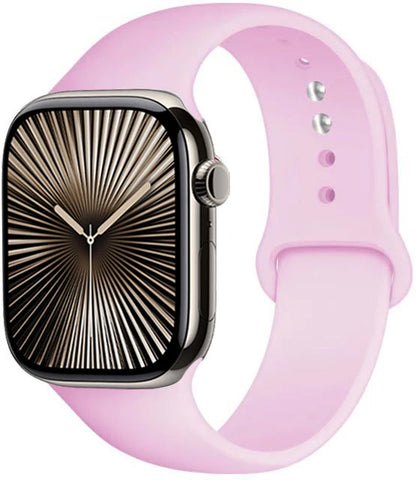 Bracelet en Silicone Premium Compatible Apple Watch Série 10, 9, 8, 7, 6, 5, SE et Ultra (40 à 49 mm)