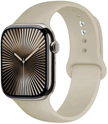Bracelet en Silicone Premium Compatible Apple Watch Série 10, 9, 8, 7, 6, 5, SE et Ultra (40 à 49 mm)